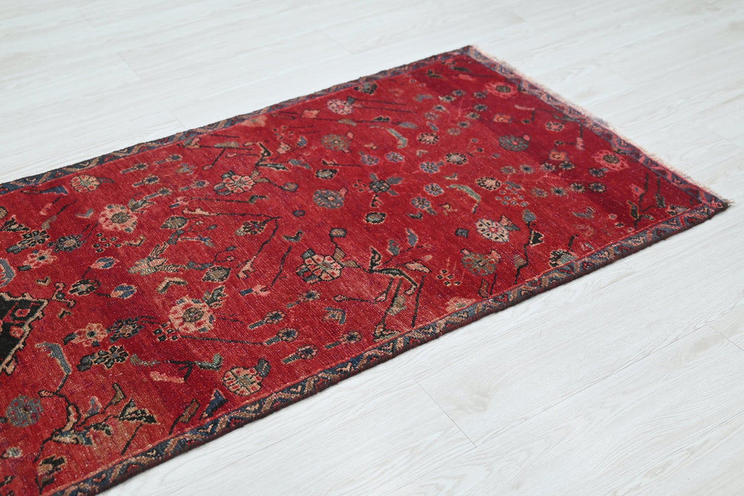 red Runner rug 2' 6" x 8' 10"