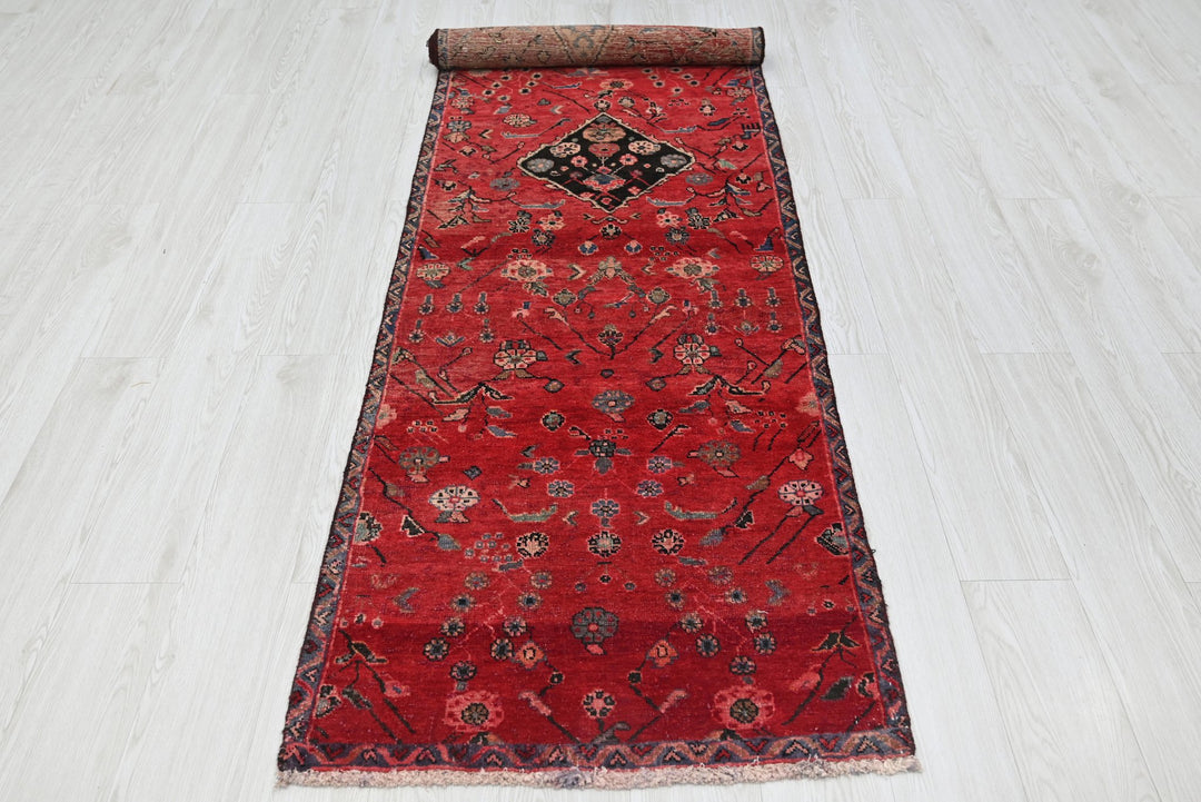 red Runner rug 2' 6" x 8' 10"