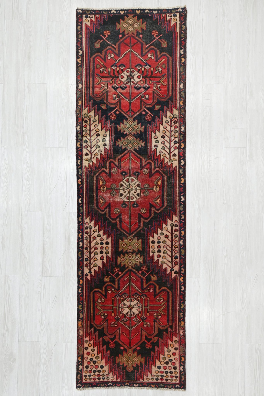 black Runner rug 2' 5" x 8' 9"