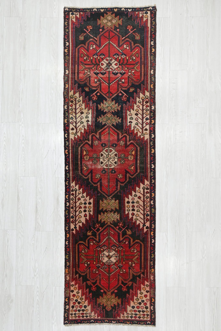 black Runner rug 2' 5" x 8' 9"