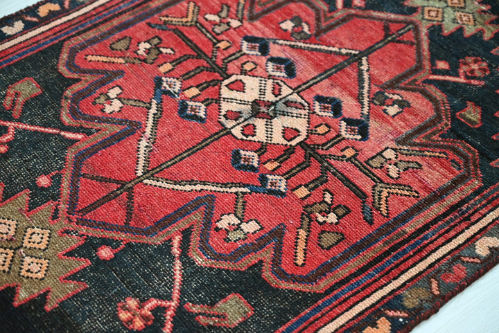black Runner rug 2' 5" x 8' 9"