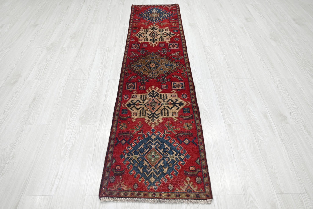 red Runner rug 1' 9" x 7' 7"