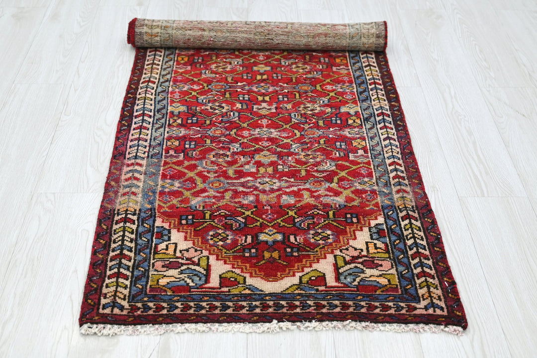 red Runner rug 2' 4" x 5' 7"