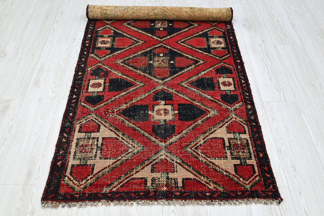 red Accent rug 2' 9" x 6' 3"
