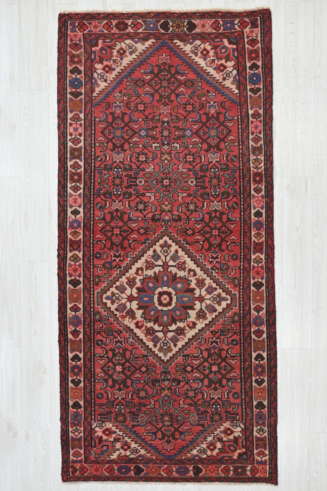 red Medium rug 3' 8" x 8' 2"