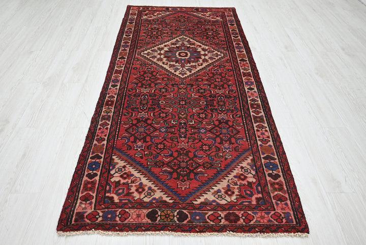 red Medium rug 3' 8" x 8' 2"