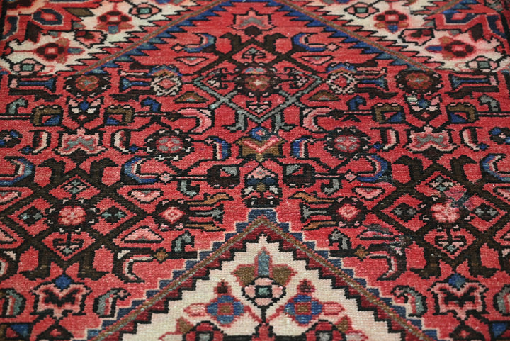 red Medium rug 3' 8" x 8' 2"
