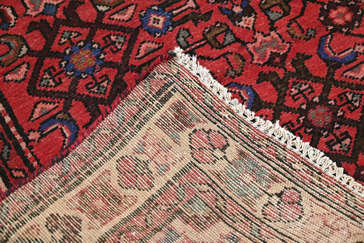 red Medium rug 3' 8" x 8' 2"