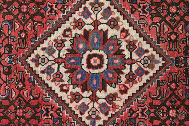 red Medium rug 3' 8" x 8' 2"