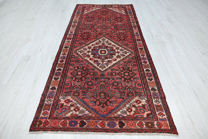 red Medium rug 3' 8" x 8' 2"