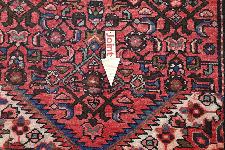 red Medium rug 3' 8" x 8' 2"