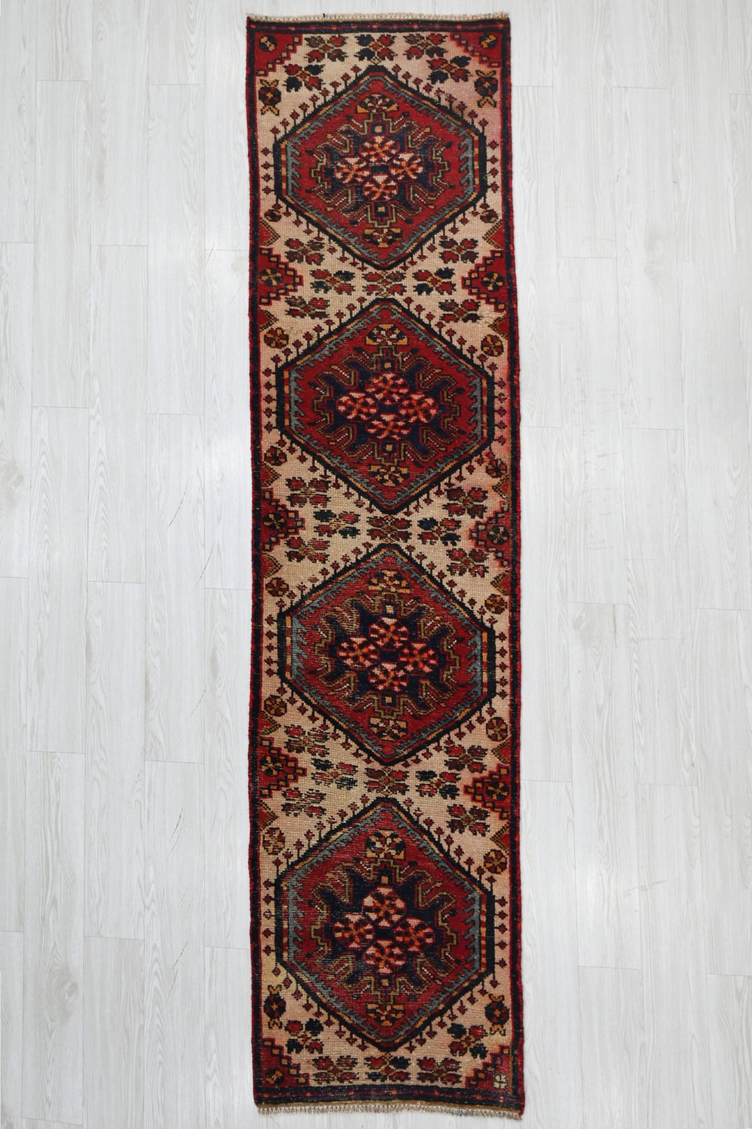 brown Runner rug 2' 2" x 9' 2"