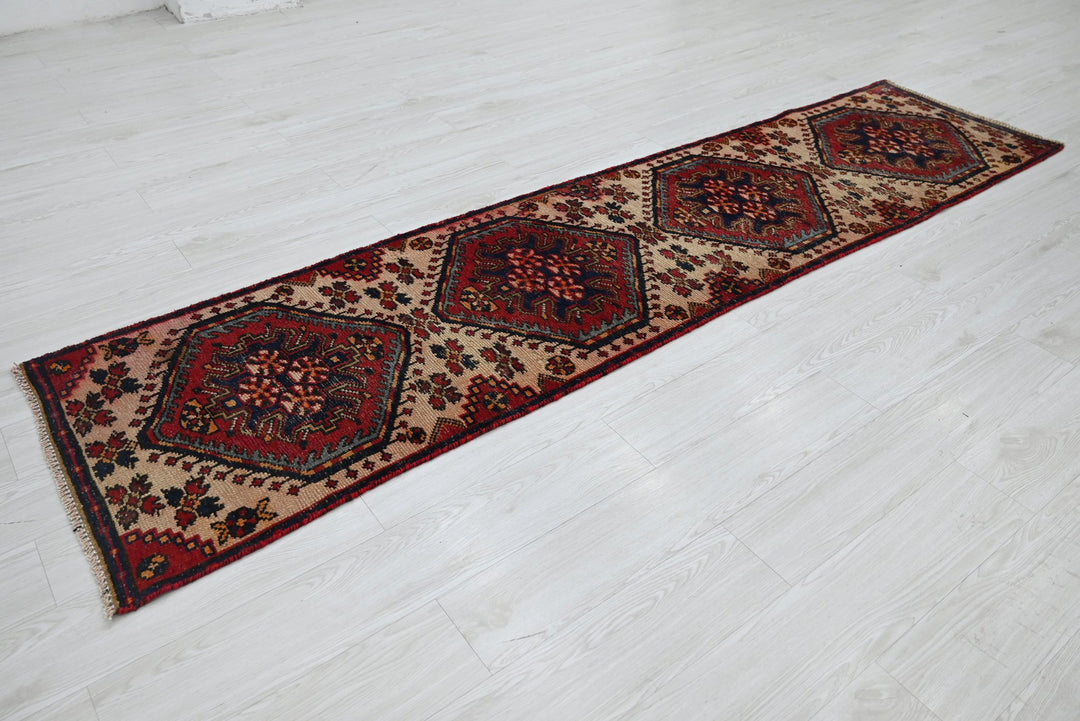brown Runner rug 2' 2" x 9' 2"