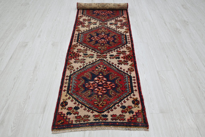 brown Runner rug 2' 2" x 9' 2"