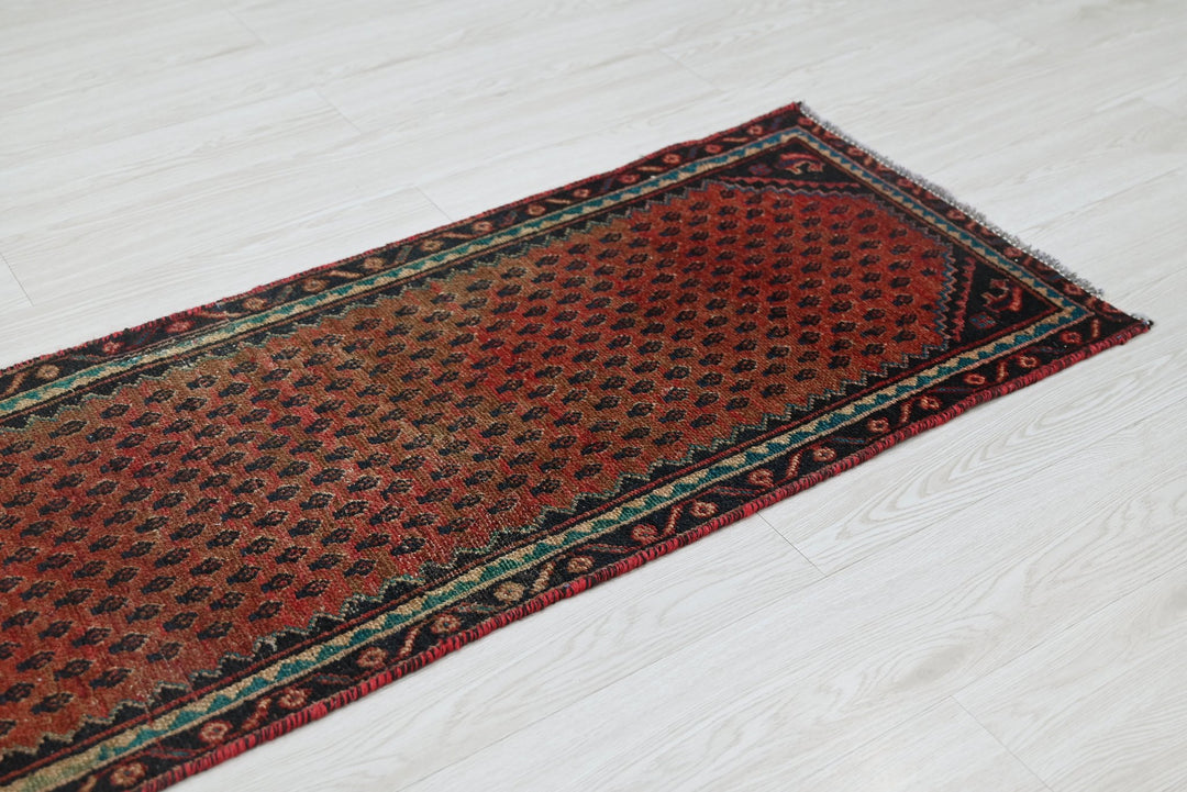 red Runner rug 1' 10" x 9' 4"