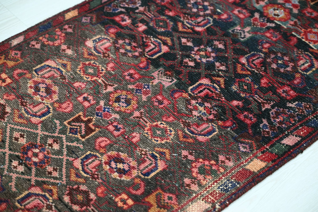 black Runner rug 2' 0" x 7' 1"