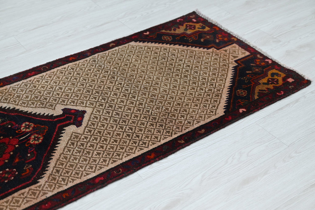 brown Runner rug 2' 4" x 8' 2"