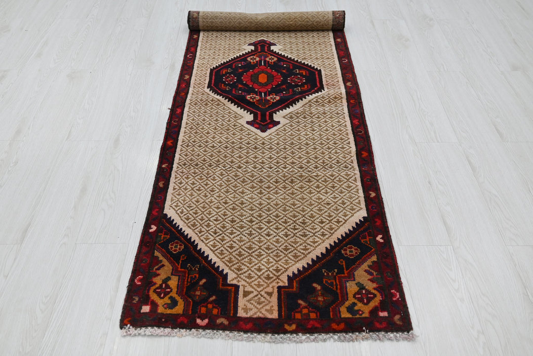brown Runner rug 2' 4" x 8' 2"