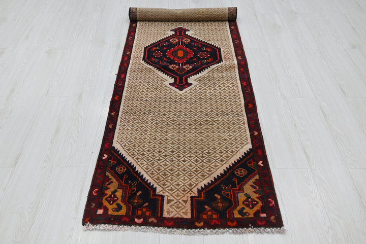 brown Runner rug 2' 4" x 8' 2"