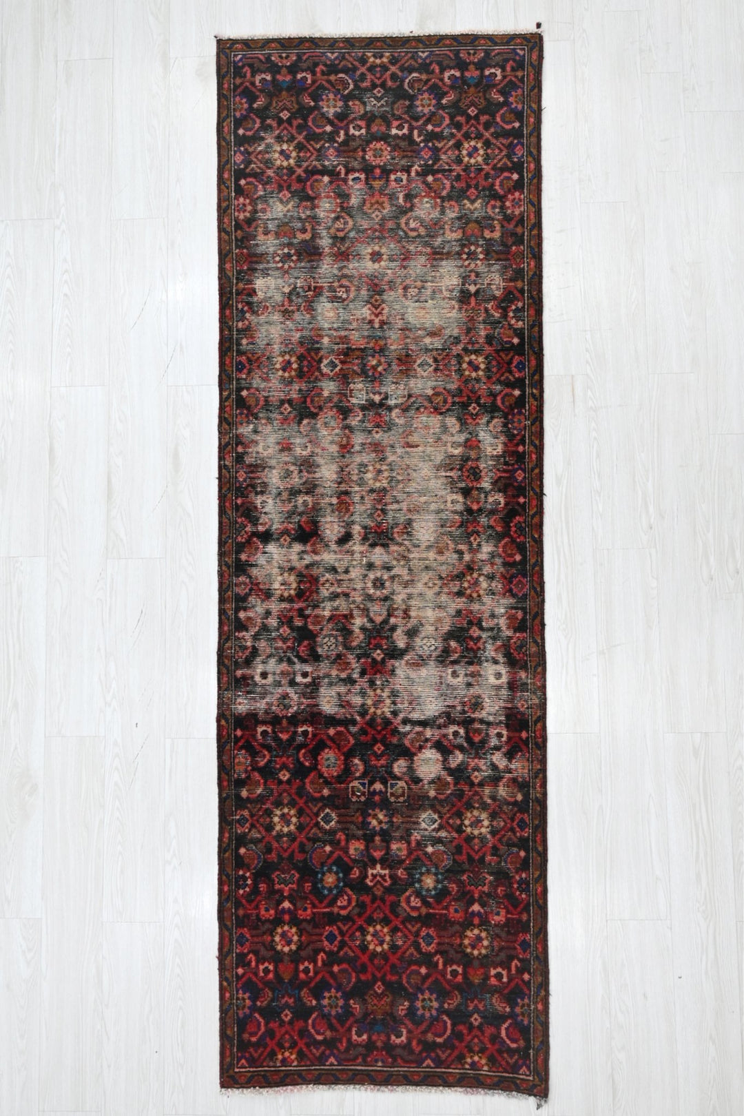 black Runner rug 2' 8" x 8' 10"