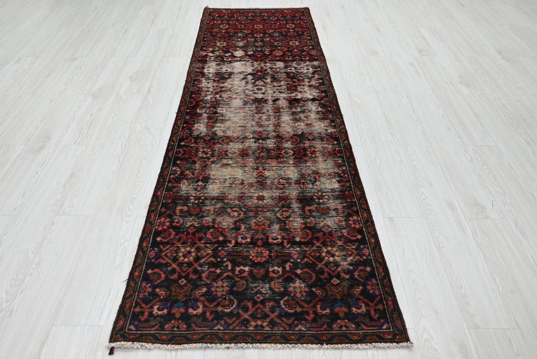 black Runner rug 2' 8" x 8' 10"