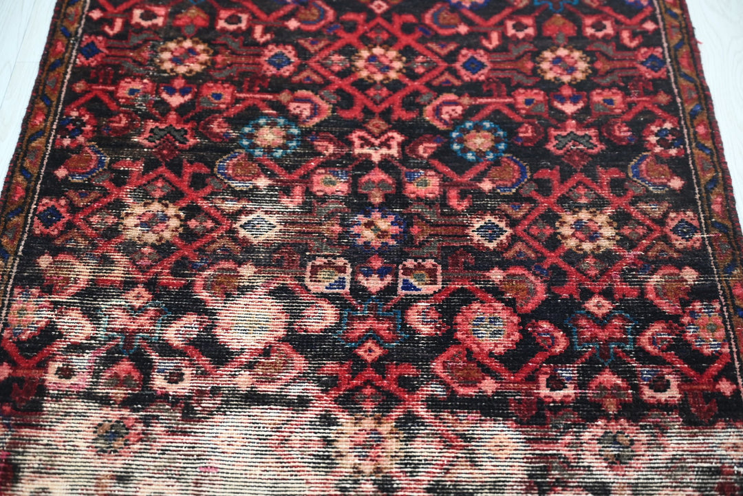 black Runner rug 2' 8" x 8' 10"