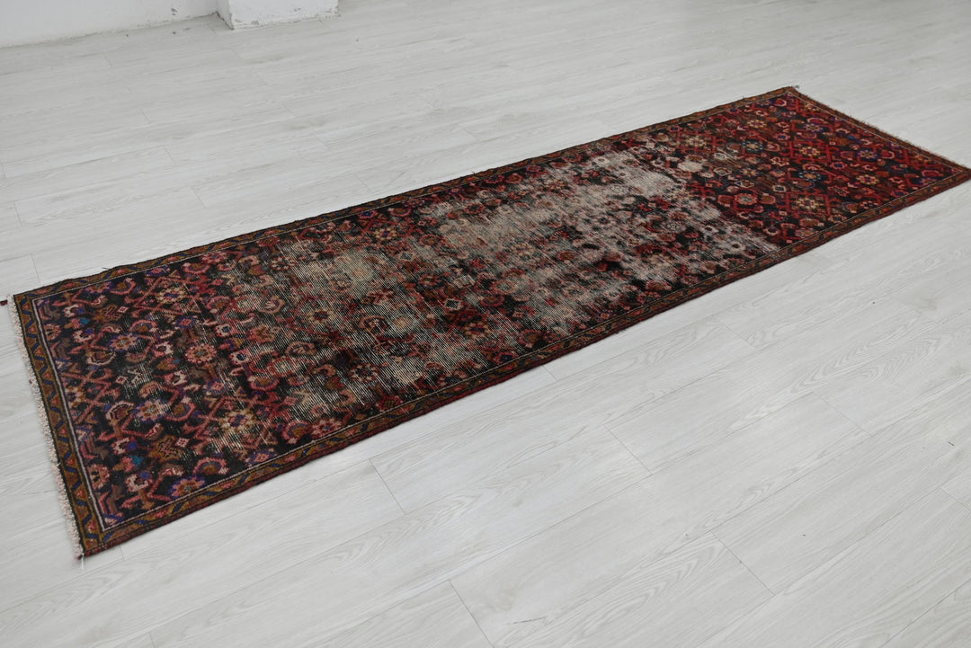 black Runner rug 2' 8" x 8' 10"
