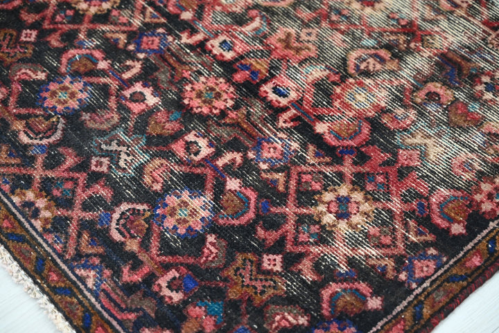 black Runner rug 2' 8" x 8' 10"