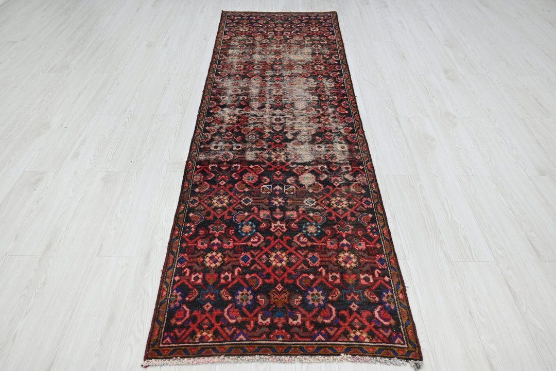 black Runner rug 2' 8" x 8' 10"