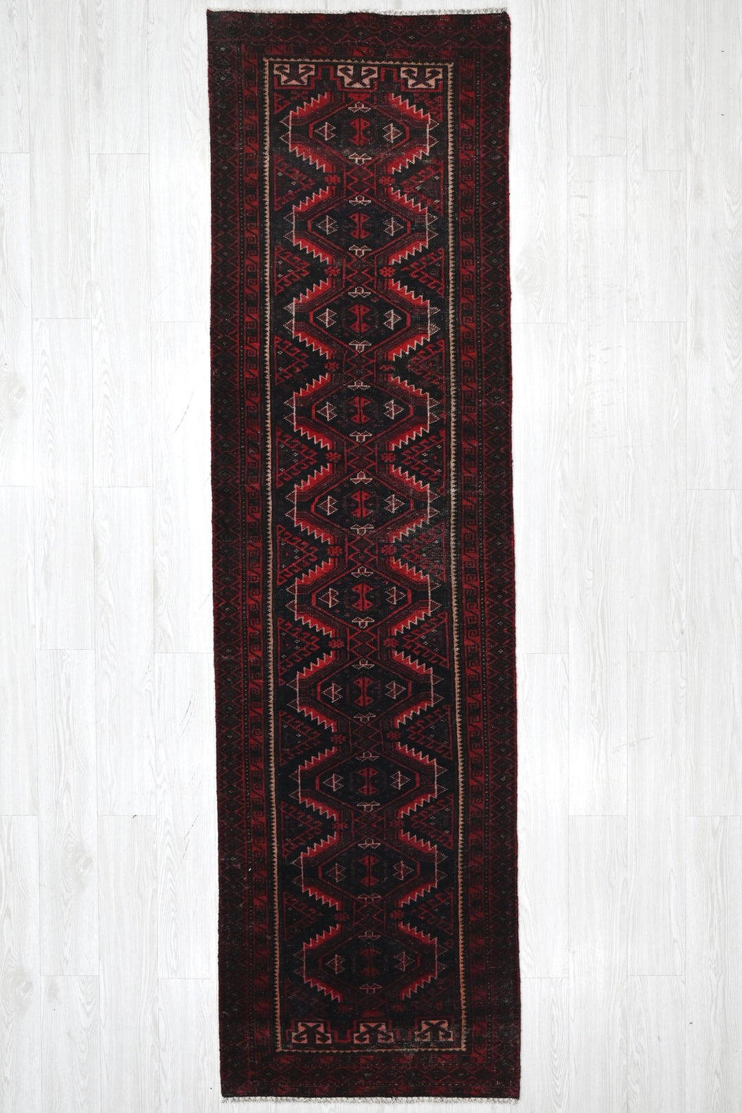 black Runner rug 2' 6" x 9' 10"