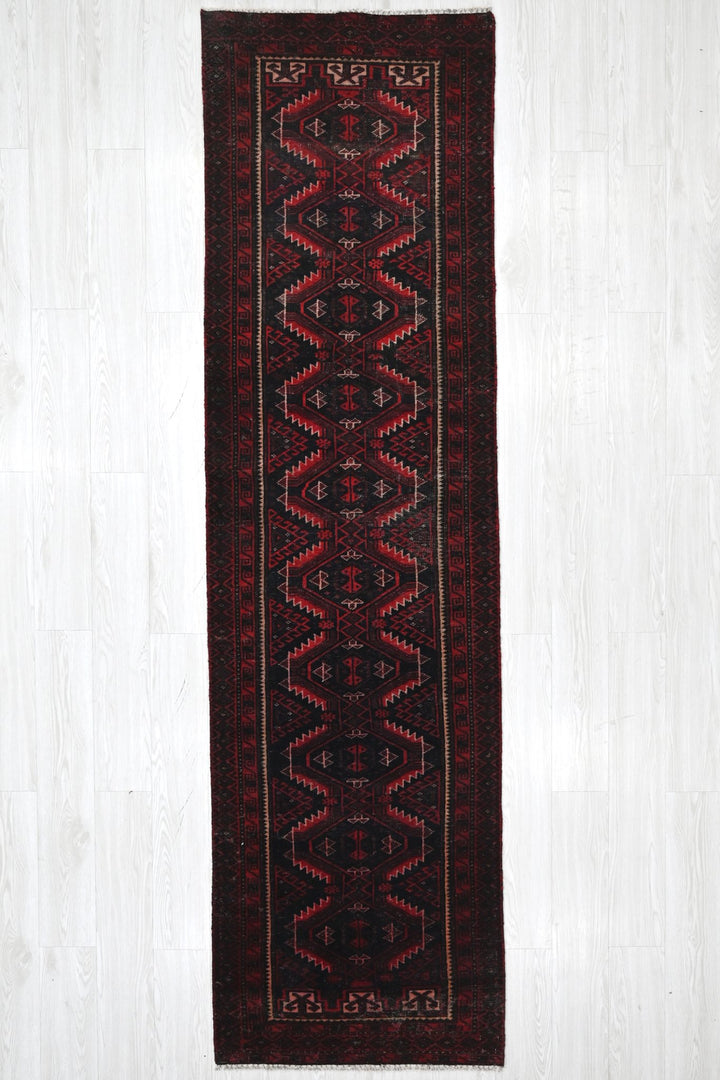 black Runner rug 2' 6" x 9' 10"