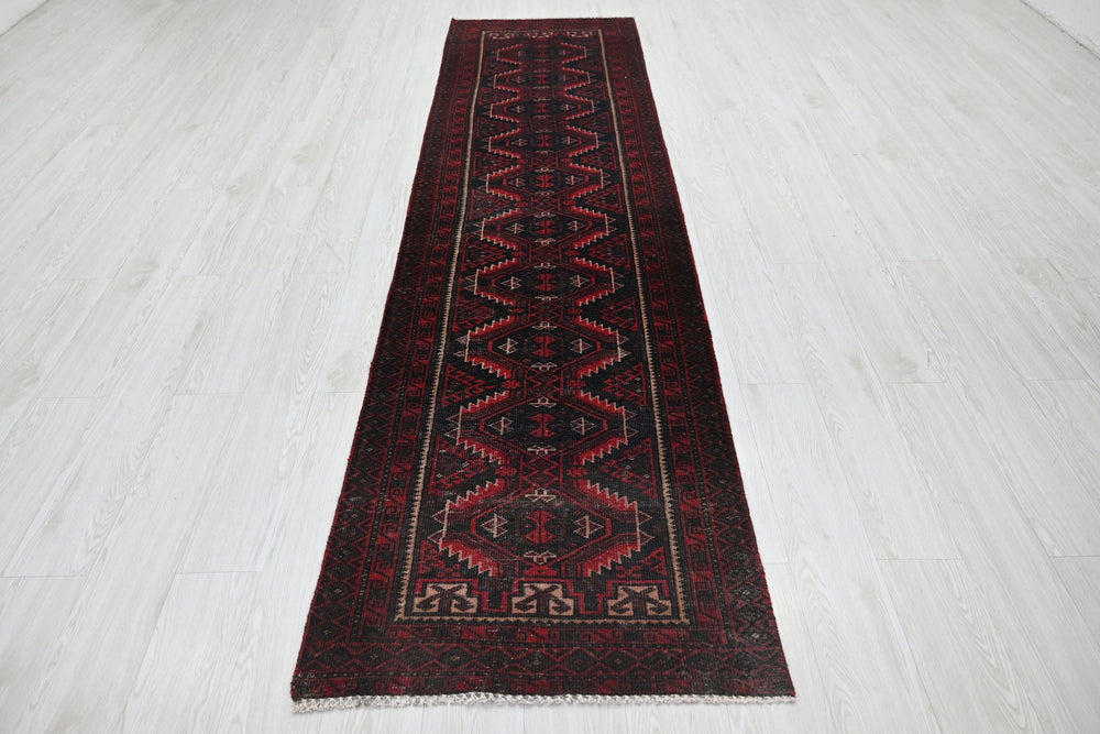 black Runner rug 2' 6" x 9' 10"