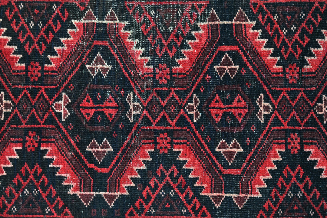 black Runner rug 2' 6" x 9' 10"