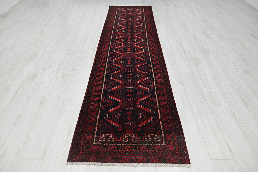 black Runner rug 2' 6" x 9' 10"