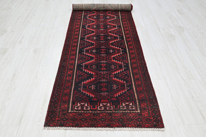 black Runner rug 2' 6" x 9' 10"