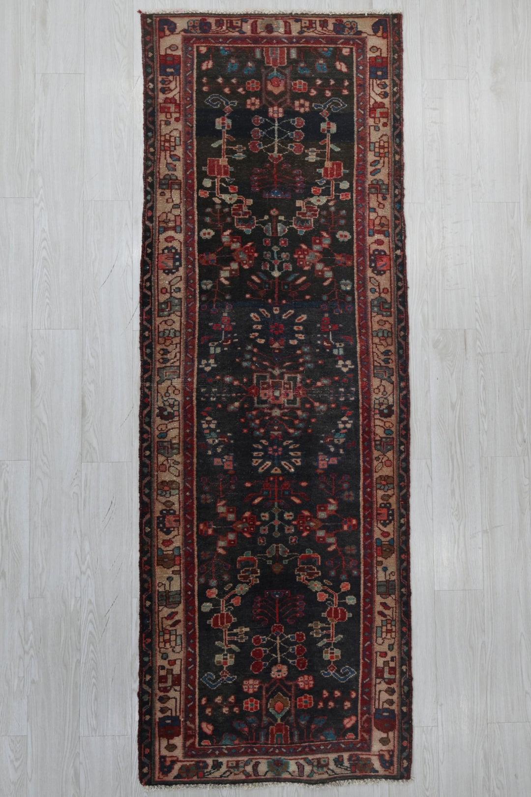 black Runner rug 2' 8" x 8' 10"