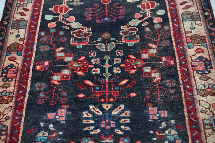 black Runner rug 2' 8" x 8' 10"