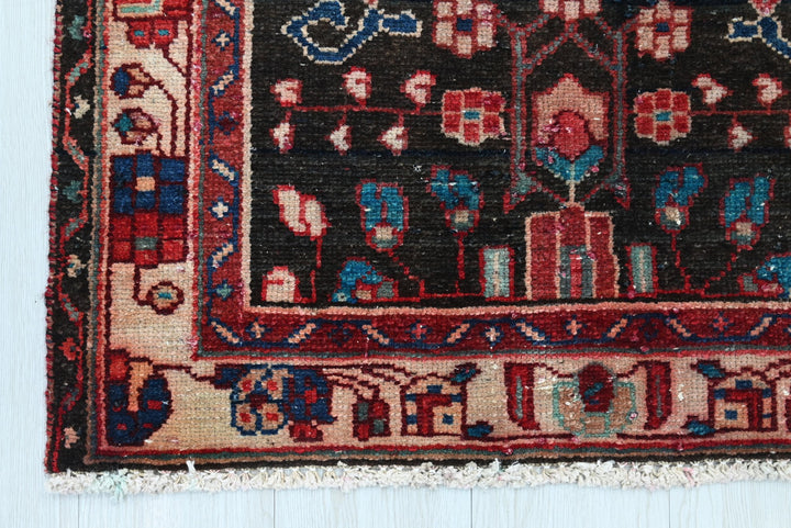 black Runner rug 2' 8" x 8' 10"