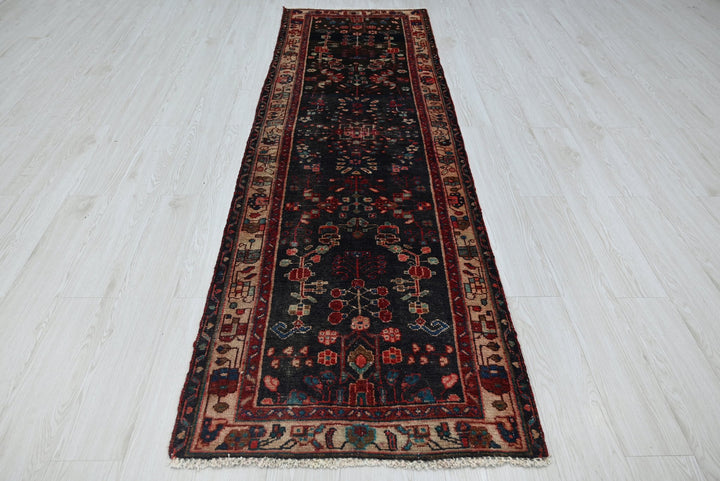 black Runner rug 2' 8" x 8' 10"