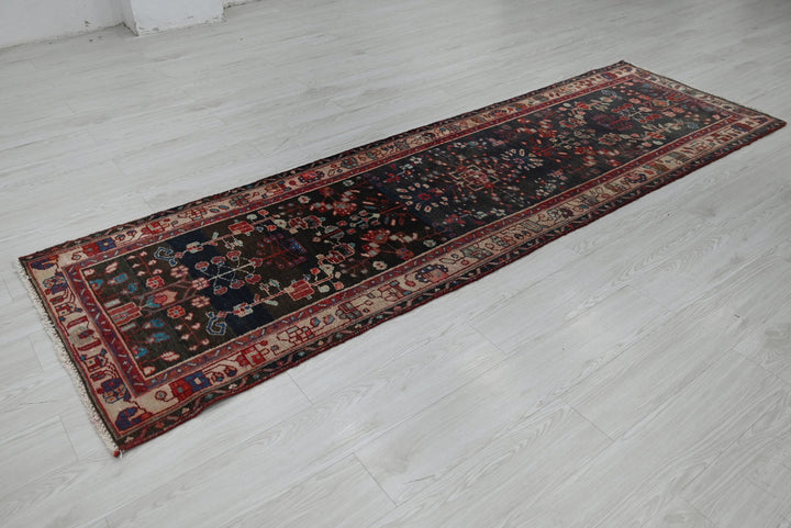 black Runner rug 2' 8" x 8' 10"