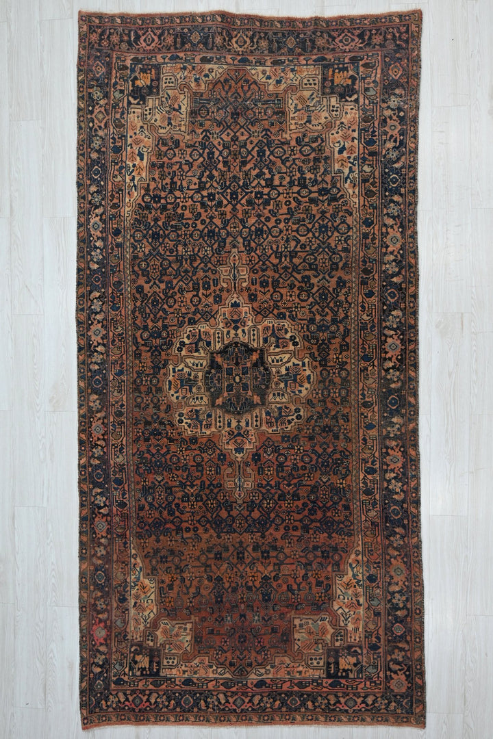 brown Large rug 4' 10" x 10' 6"