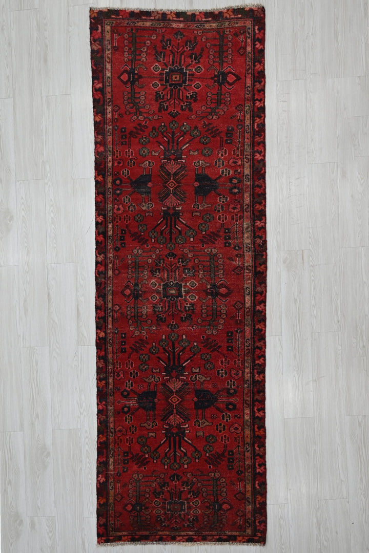 red Runner rug 2' 11" x 9' 1"