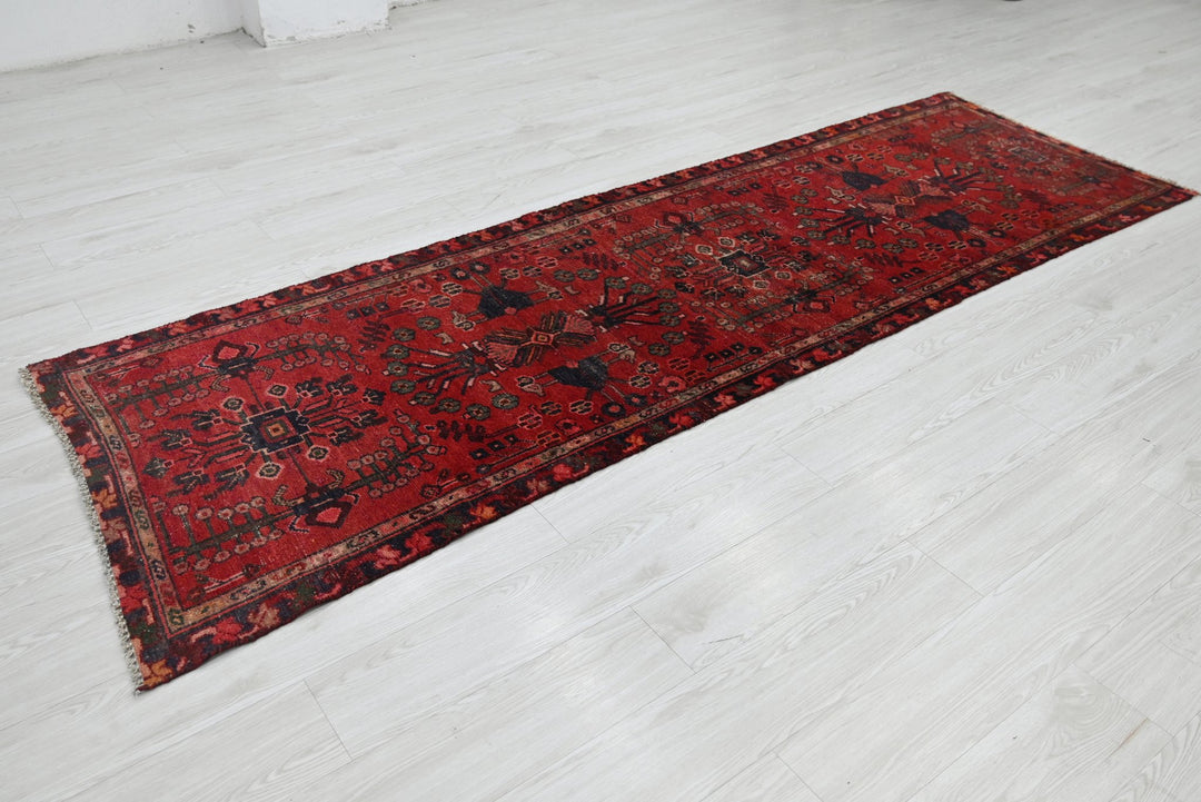 red Runner rug 2' 11" x 9' 1"