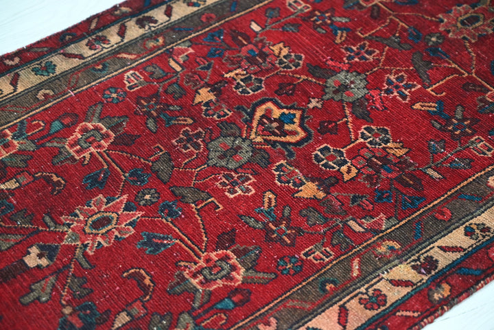 red Runner rug 2' 6" x 8' 4"