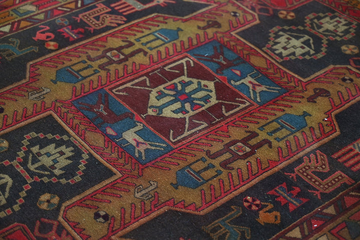 black Runner rug 2' 1" x 9' 7"