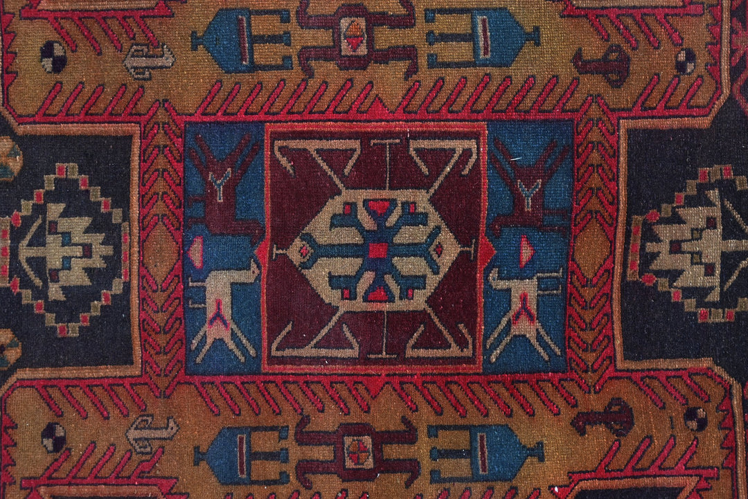 black Runner rug 2' 1" x 9' 7"