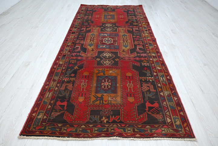 black Runner rug 2' 1" x 9' 7"