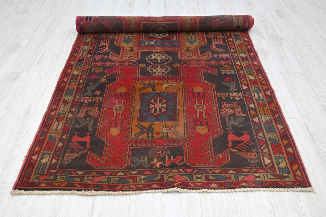 black Runner rug 2' 1" x 9' 7"