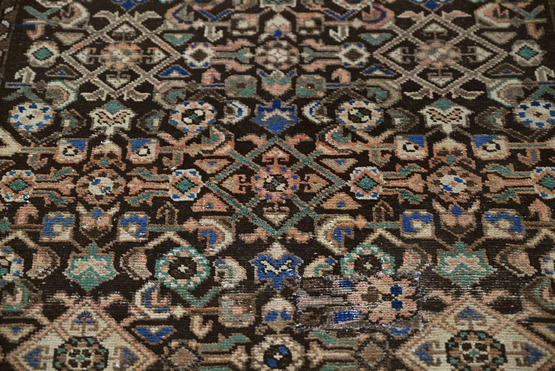 brown Runner rug 3' 3" x 11' 1"