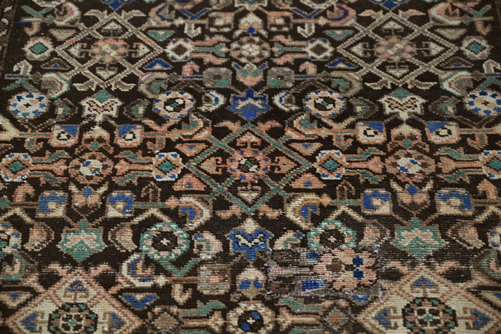brown Runner rug 3' 3" x 11' 1"